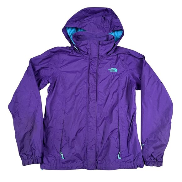 the North Face Womens Purple Hyvent Rain Jacket Sz Medium - Picture 1 of 7
